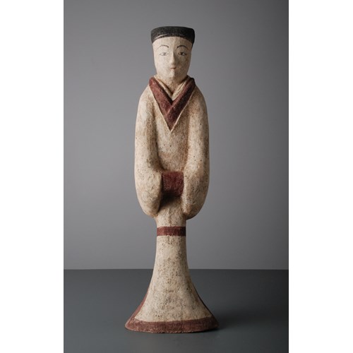 Pottery Figure of a Courtier